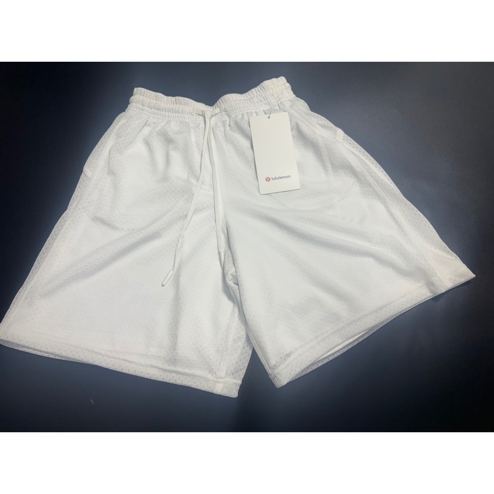 Lululemon‎ NEW Relaxed-Fit Mesh Training Short 8" White Size 2 MSRP $88